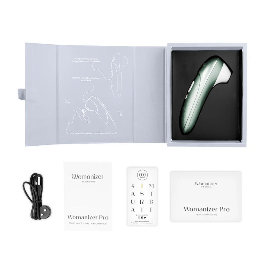 WOMANIZER - PRO VIBRANT CLITORAL STIMULATOR SAGE GREEN